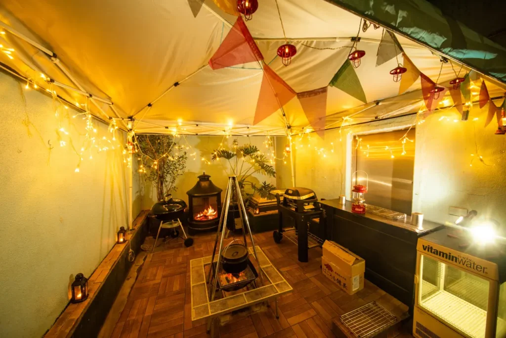 「幹事さん必見」貸切パーティー・飲み会は当店におまかせ! 7 東京新宿で貸切焚き火バーベキューパーティー