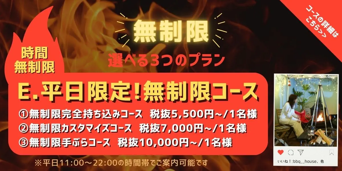 平日時間無制限コース