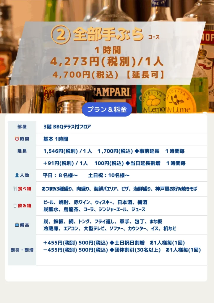 2全部手ぶらコース