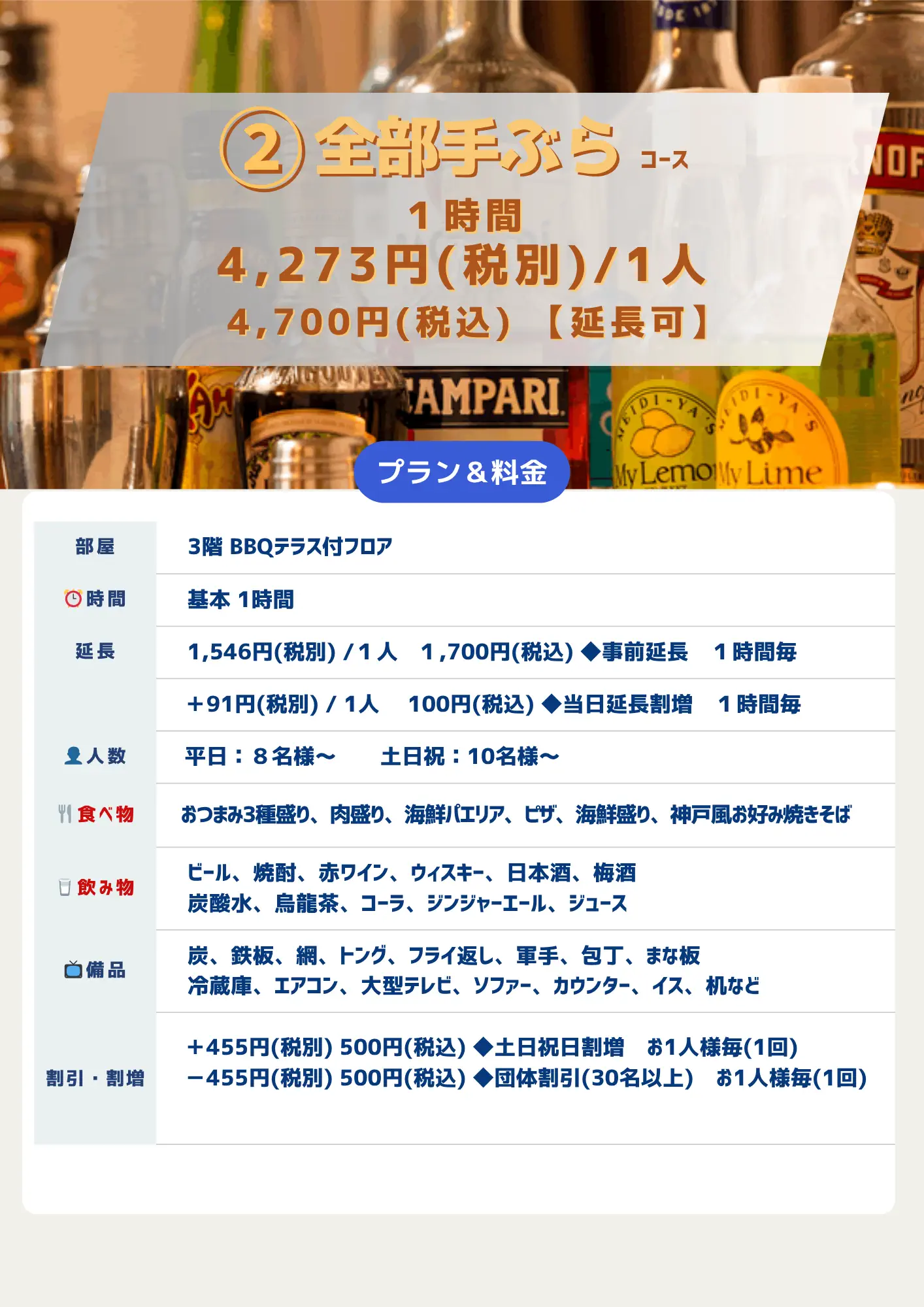 2全部手ぶらコース